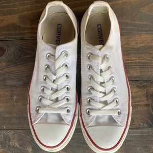 ALL white converse all stars